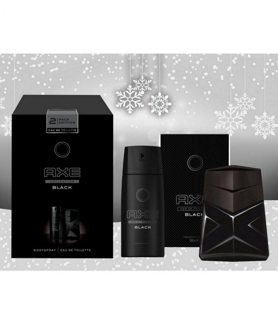 Axe Men Black Collection Eau De Toilette 100ml and Deodorant 150ml - Karout Online -Karout Online Shopping In lebanon - Karout Express Delivery 
