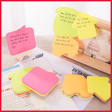 Deli EA03102 Shapes Sticky Notes, 76 x 76mm 80 Sheets - Karout Online -Karout Online Shopping In lebanon - Karout Express Delivery 