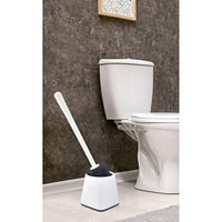 ATA HOME Silicone Wc Toilet Brush With Holder - Karout Online -Karout Online Shopping In lebanon - Karout Express Delivery 