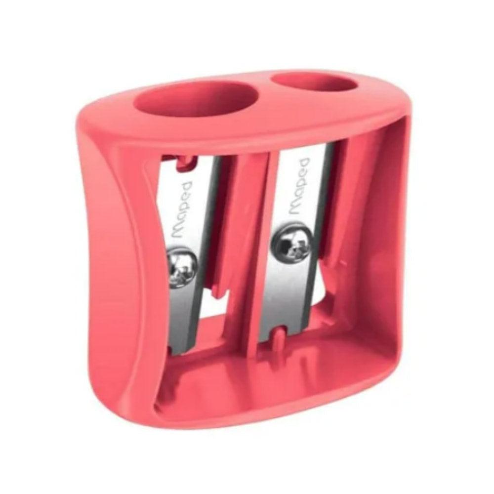 Maped 2-Hole Vivo Sharpener Red and Silver - Karout Online -Karout Online Shopping In lebanon - Karout Express Delivery 
