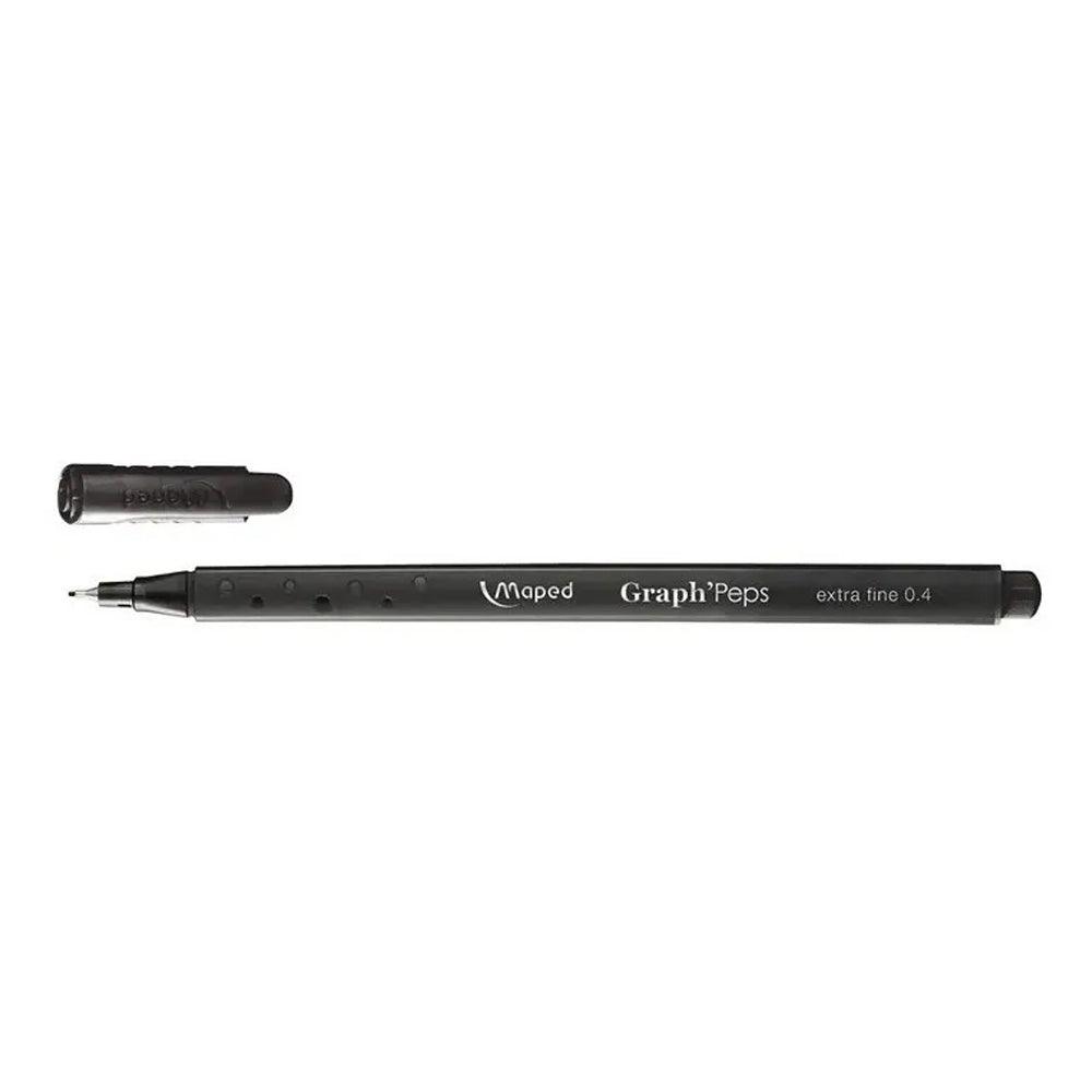 Maped Graph Peps Fineliner Black Dark / 91119 - Karout Online -Karout Online Shopping In lebanon - Karout Express Delivery 
