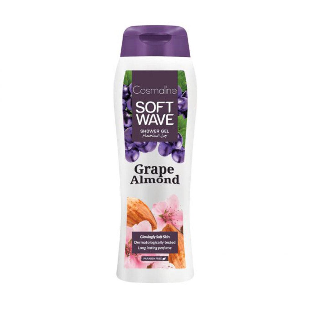 Cosmaline SOFT WAVE SHOWER GEL GRAPE AND ALMOND 400ml / B0003874 - Karout Online -Karout Online Shopping In lebanon - Karout Express Delivery 
