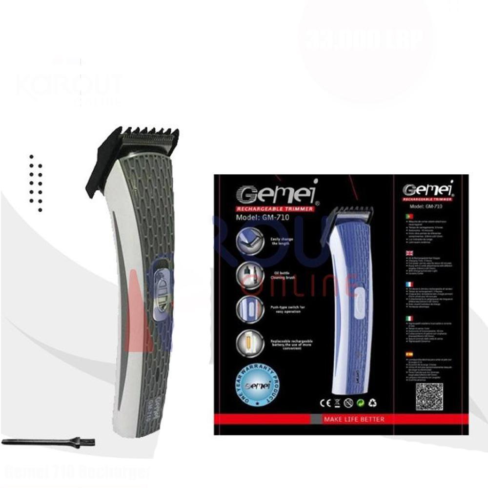 Gemei Rechargeable Trimmer Grey Electronics