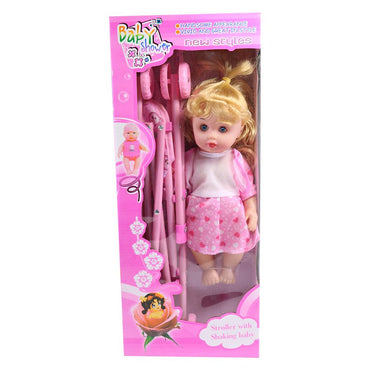 Baby Doll With Stroller - Karout Online -Karout Online Shopping In lebanon - Karout Express Delivery 