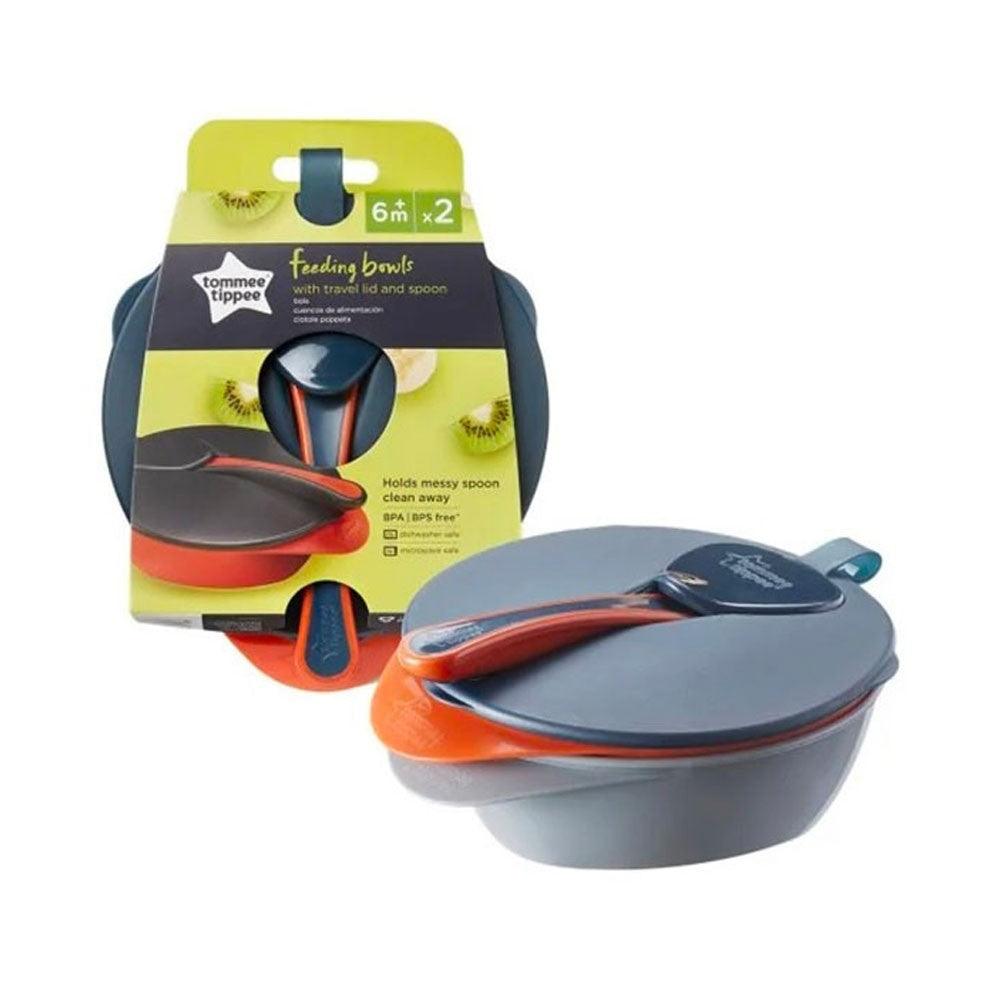 Tommee Tippee – On The Go Feeding Bowl Set - Karout Online -Karout Online Shopping In lebanon - Karout Express Delivery 