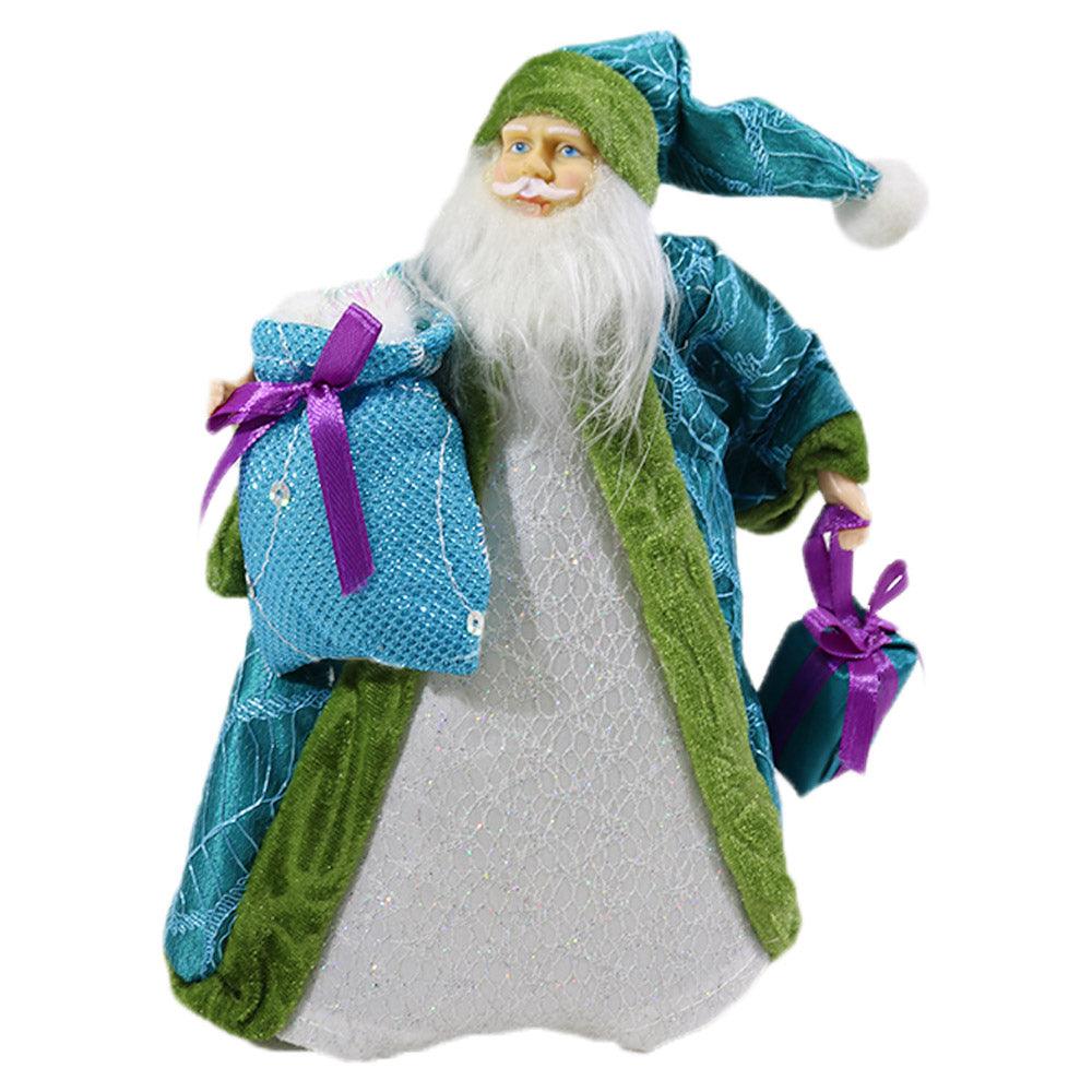 Christmas Figure Santa Holding Gift Puppet Doll / L-156 - Karout Online -Karout Online Shopping In lebanon - Karout Express Delivery 