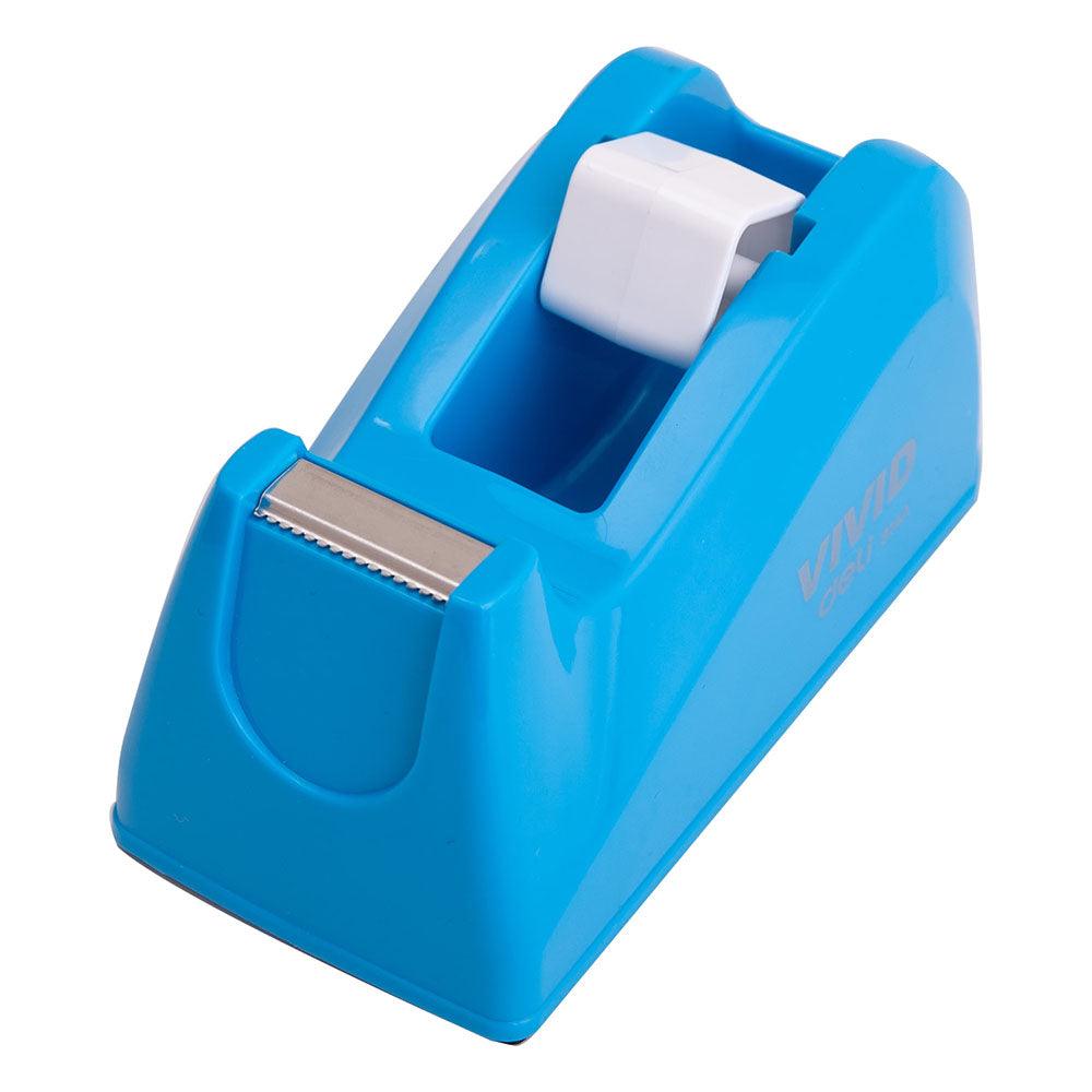 Deli E814ABL Tape Dispenser 120×57×60mm Blue / 395641 - Karout Online -Karout Online Shopping In lebanon - Karout Express Delivery 