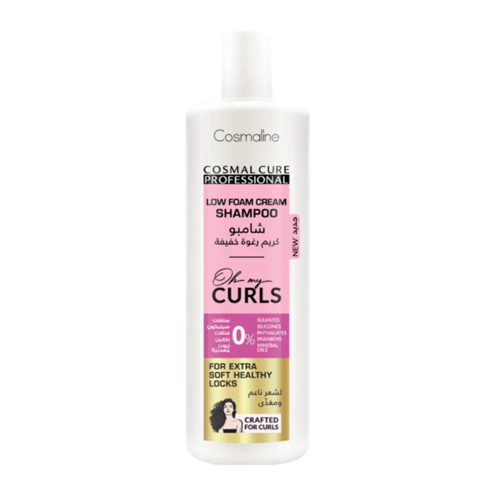 COSMALINE CURE PROFESSIONAL OH MY CURLS LOW FOAM CREAM SHAMPOO 500ml / B0004046 - Karout Online -Karout Online Shopping In lebanon - Karout Express Delivery 