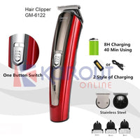 Gemei Hair Clipper Red Electronics