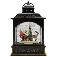Christmas Santa Illuminated Liquid Glitter Lantern / Q-836 - Karout Online -Karout Online Shopping In lebanon - Karout Express Delivery 
