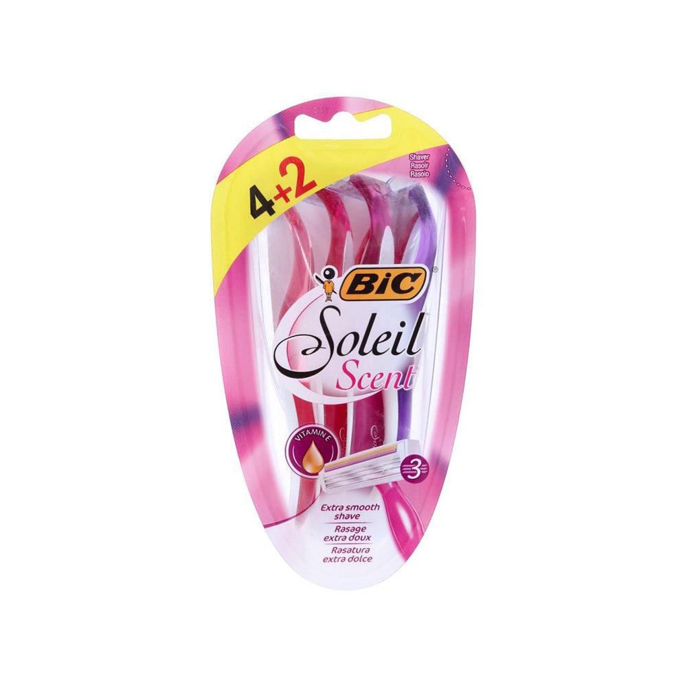 Bic Shaver Soleil Scent 3 Blades 4+2 - Karout Online -Karout Online Shopping In lebanon - Karout Express Delivery 
