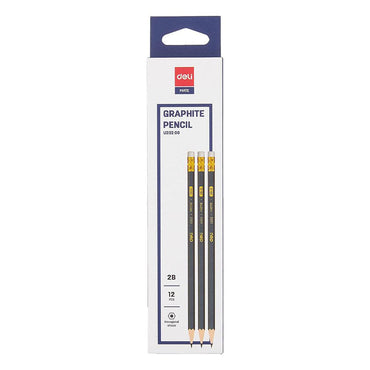 Deli U20000 Pencil HB Darkblue 12 pcs - Karout Online -Karout Online Shopping In lebanon - Karout Express Delivery 