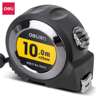 Deli E79553 Steel Measure Tape 10M x 25mm - Karout Online -Karout Online Shopping In lebanon - Karout Express Delivery 