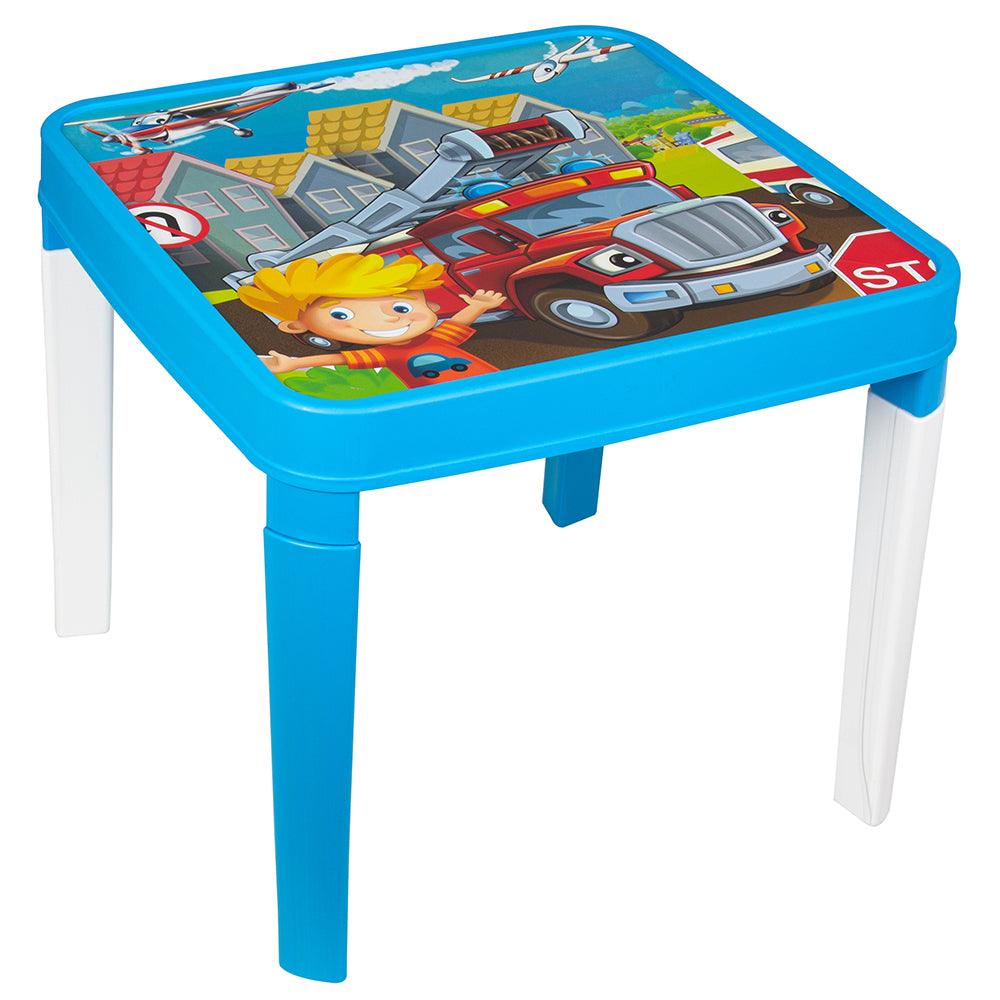 Herevin Decorated Childs Table -  Blond Boy - Karout Online -Karout Online Shopping In lebanon - Karout Express Delivery 