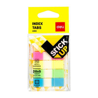 Deli EA10302 Index Tabs  44 x 12 mm - Karout Online -Karout Online Shopping In lebanon - Karout Express Delivery 