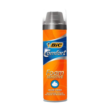 Bic Comfort Shaving Foam Sensitive For Men 250ml - Karout Online -Karout Online Shopping In lebanon - Karout Express Delivery 