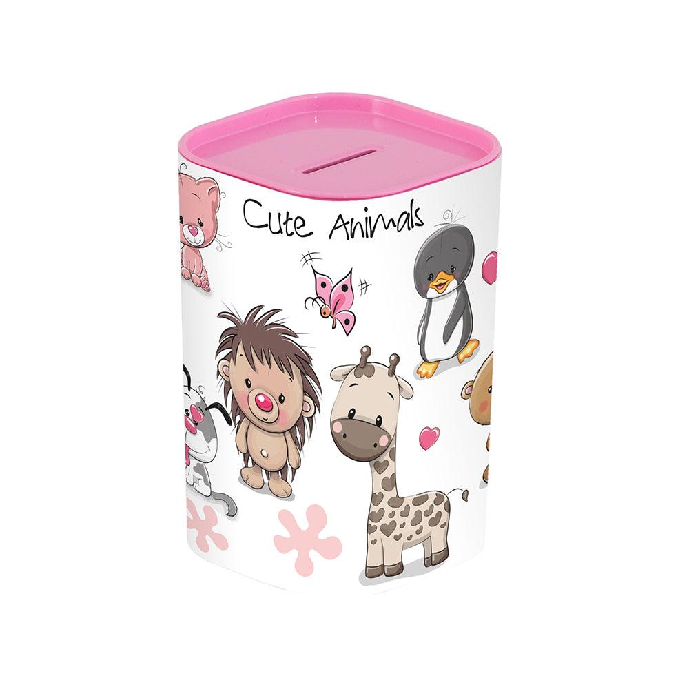 Herevin Big Money Box - Animals Pink - Karout Online -Karout Online Shopping In lebanon - Karout Express Delivery 