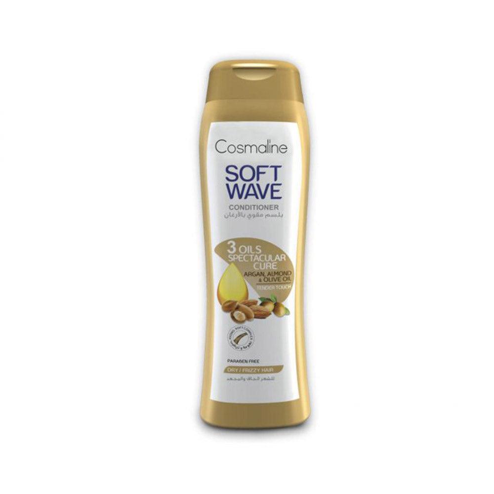 Cosmaline SOFT WAVE 3 OILS SPECTACULAR CURE CONDITIONER FOR DRY / FRIZZY HAIR 400ml / B0003512 - Karout Online -Karout Online Shopping In lebanon - Karout Express Delivery 