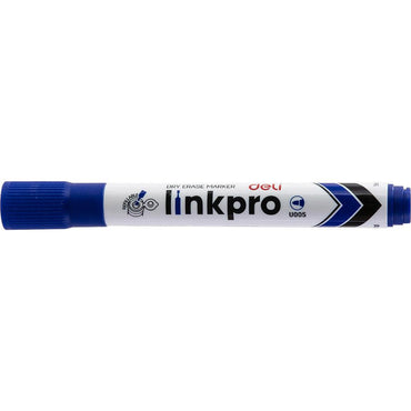 Deli U00530 Dry Erase Marker Refillable Linkpro 2mm Blue - Karout Online -Karout Online Shopping In lebanon - Karout Express Delivery 