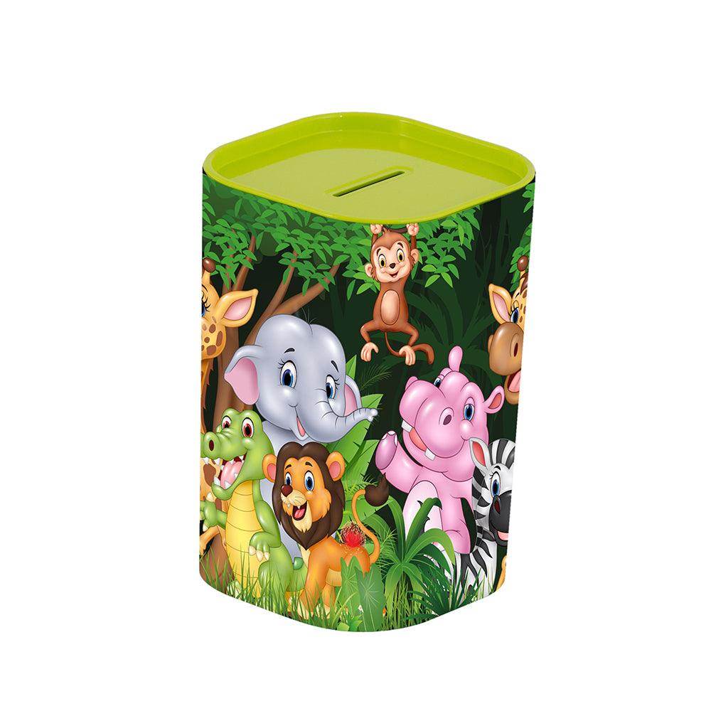 Herevin Big Money Box - Animals Green - Karout Online -Karout Online Shopping In lebanon - Karout Express Delivery 