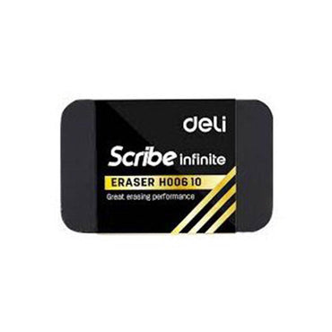 Deli H00610 Scribe Eraser 4.6 x 3 x 1 cm Black - Karout Online -Karout Online Shopping In lebanon - Karout Express Delivery 