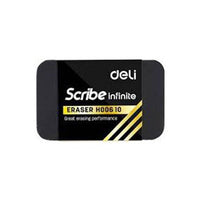 Deli H00610 Scribe Eraser 4.6 x 3 x 1 cm Black - Karout Online -Karout Online Shopping In lebanon - Karout Express Delivery 
