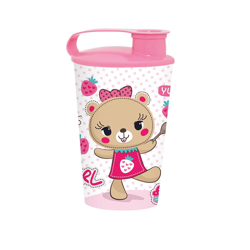 Herevin Tumbler - Pink Bear - Karout Online -Karout Online Shopping In lebanon - Karout Express Delivery 