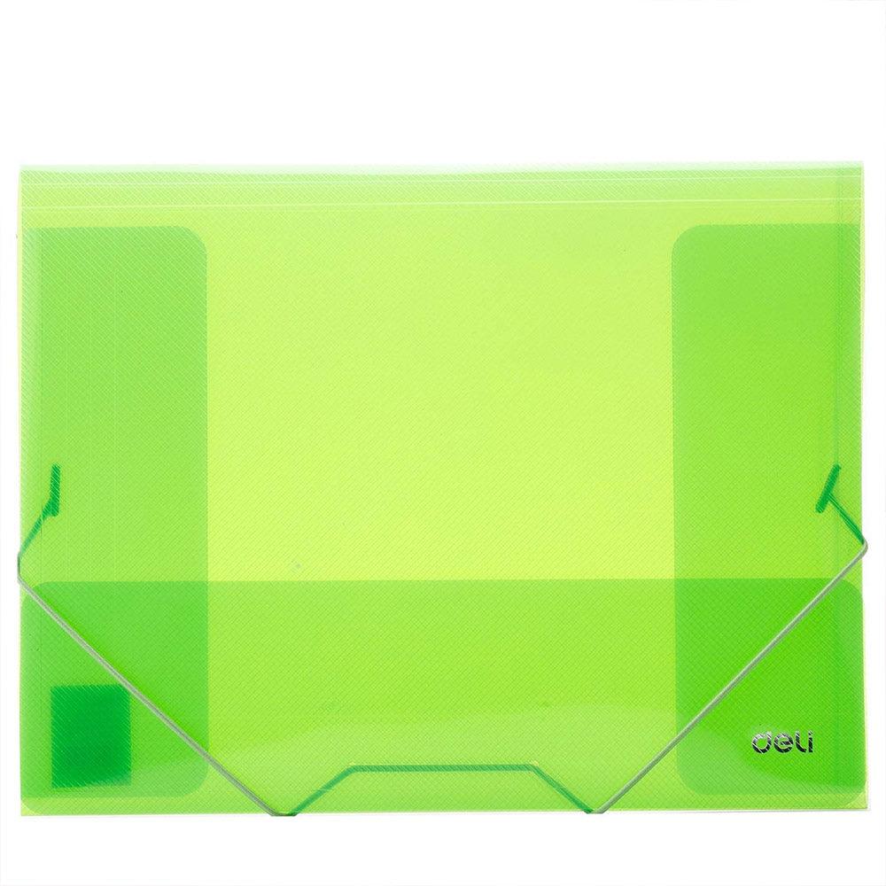 Deli E39504 3-Flap Elastic Folder A4 - Karout Online -Karout Online Shopping In lebanon - Karout Express Delivery 