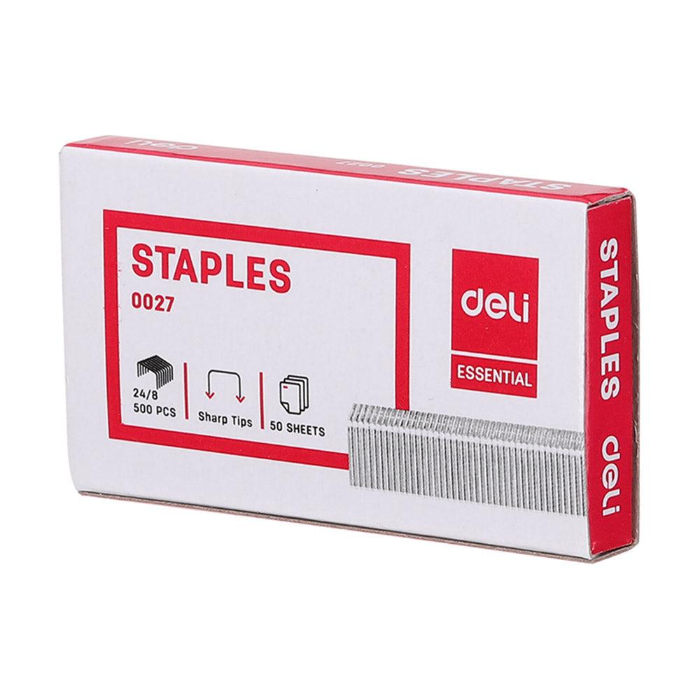 Deli E0027 Staples 24/8 500 pcs - Karout Online -Karout Online Shopping In lebanon - Karout Express Delivery 