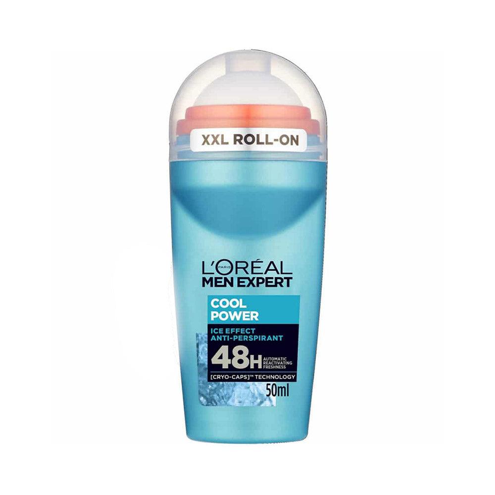 L'Oréal Men Expert Cool Power Roll On Deodorant 50 ml - Karout Online -Karout Online Shopping In lebanon - Karout Express Delivery 