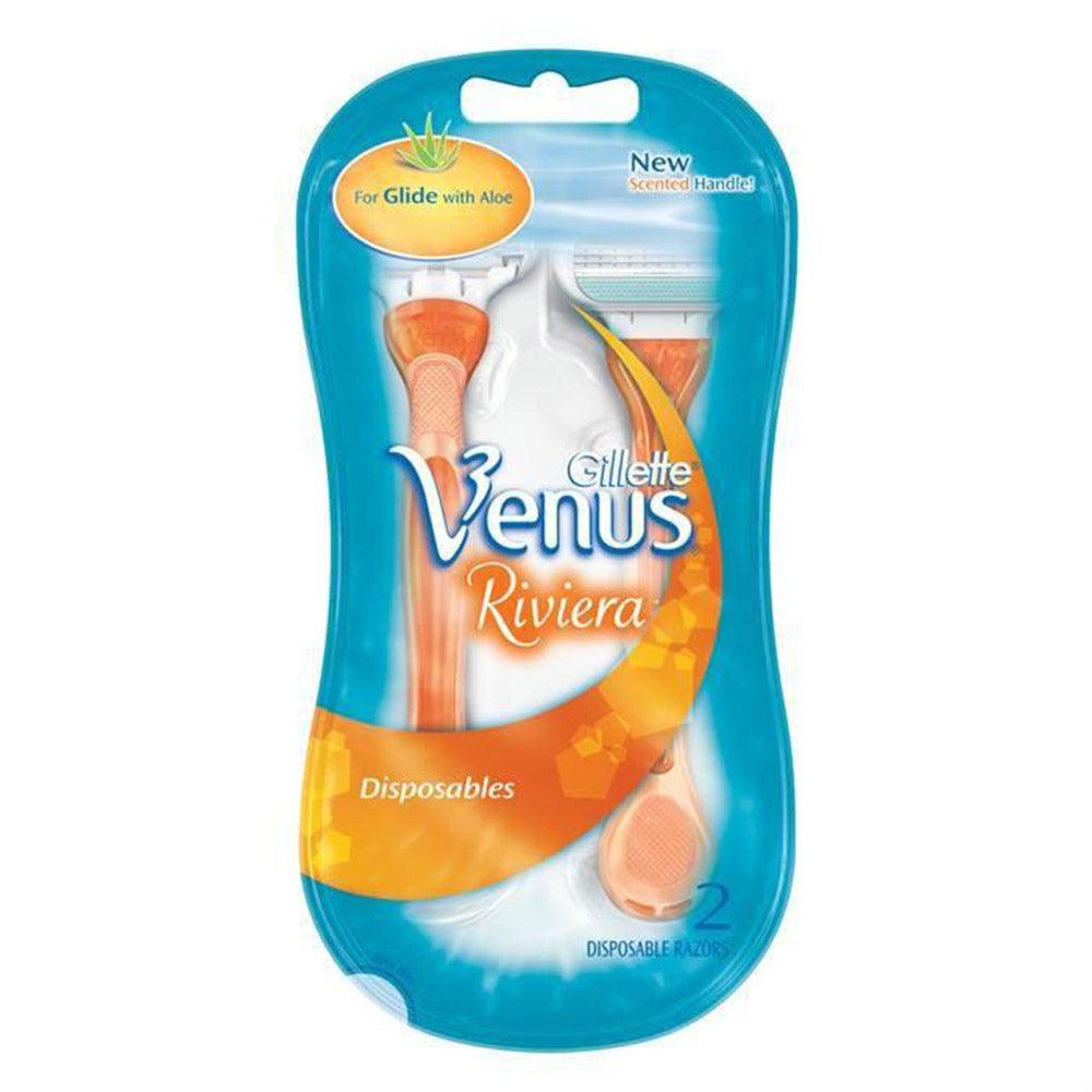 Gillette Riviera Venus  2 Pieces - 3 Blades - Karout Online -Karout Online Shopping In lebanon - Karout Express Delivery 