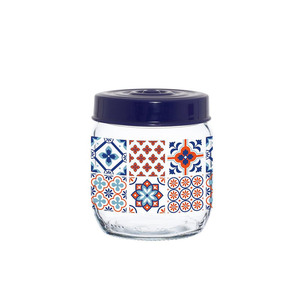 Herevin Decorated Jar - Mosaic / 425 ml - Karout Online -Karout Online Shopping In lebanon - Karout Express Delivery 
