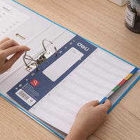Deli EB20030 Lever Arch File A4 2 inch - Blue - Karout Online -Karout Online Shopping In lebanon - Karout Express Delivery 