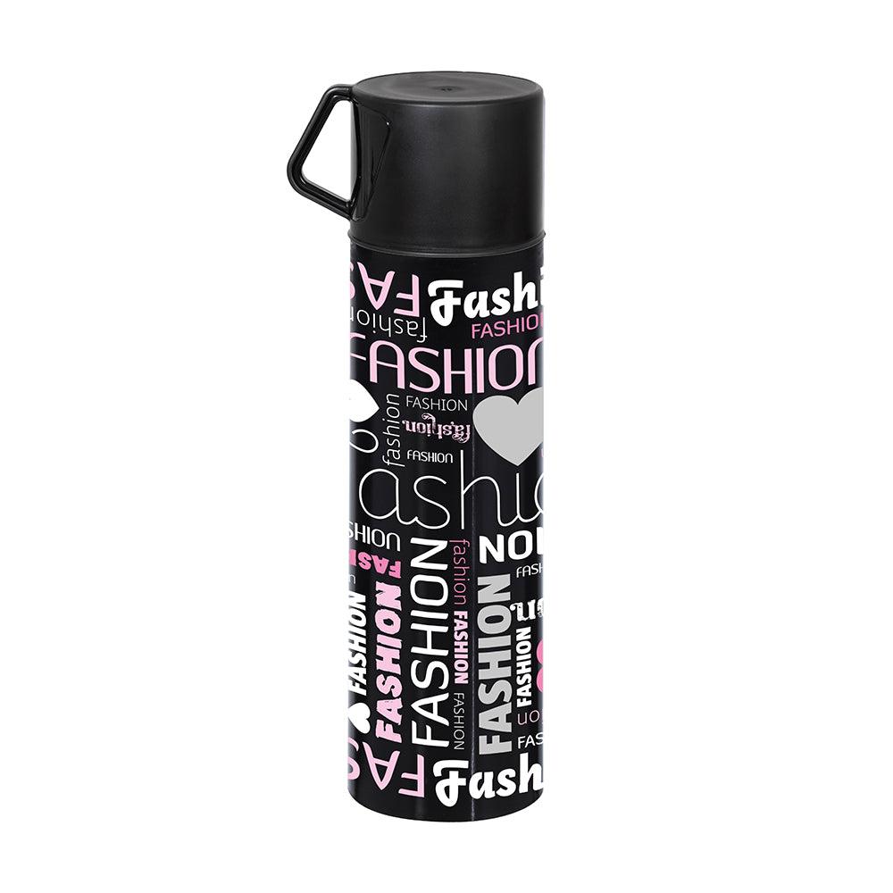 Herevin Decorated Vacuum Flask with Mug-Fashion - Karout Online -Karout Online Shopping In lebanon - Karout Express Delivery 