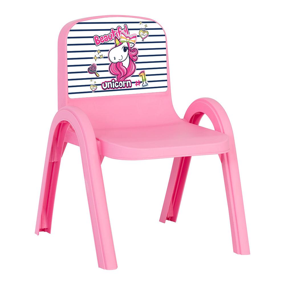 Herevin Decorated Kids Chair - Unicorn - Karout Online -Karout Online Shopping In lebanon - Karout Express Delivery 