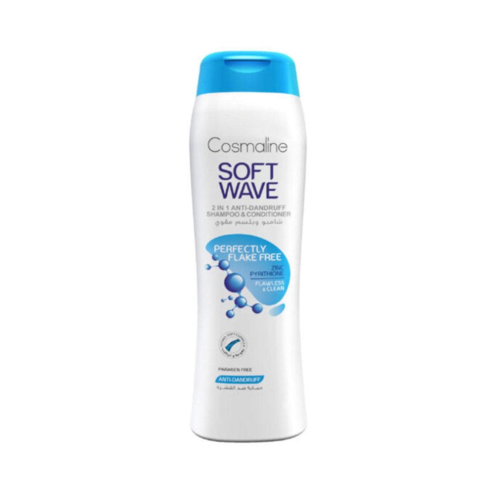 Cosmaline SOFT WAVE PERFECTLY FLAKE FREE SHAMPOO & CONDITIONER FOR ANTI-DANDRUFF 400ml / B0003367 - Karout Online -Karout Online Shopping In lebanon - Karout Express Delivery 