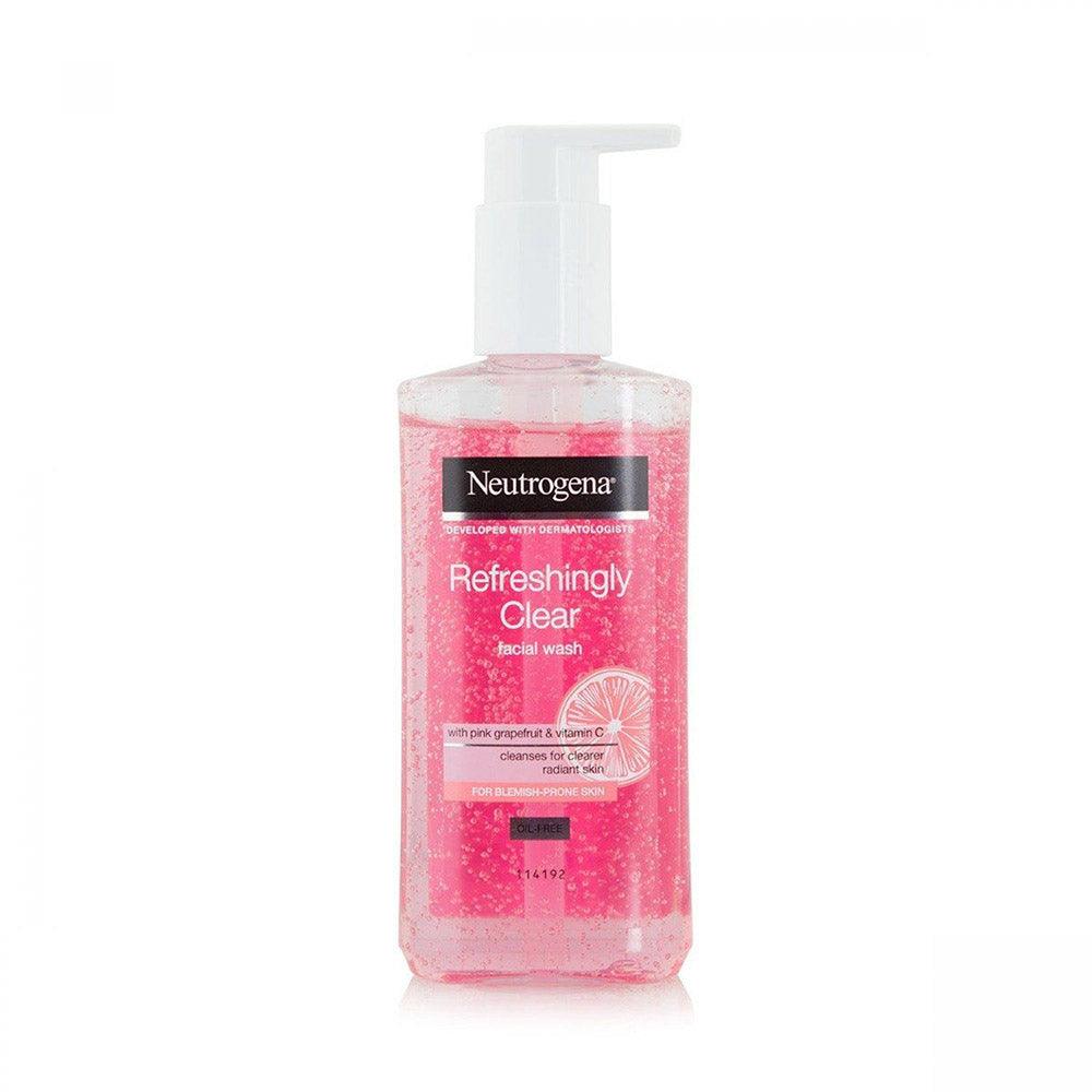 Neutrogena Refreshingly Clear Facial Wash Pink Grapefruit for Blemish Prone skin 200ml - Karout Online -Karout Online Shopping In lebanon - Karout Express Delivery 