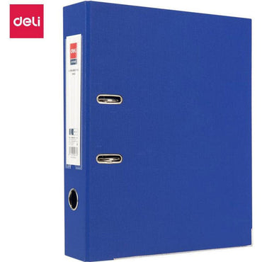 Deli EB20933 Lever Arch File FC 3 inch - Blue - Karout Online -Karout Online Shopping In lebanon - Karout Express Delivery 