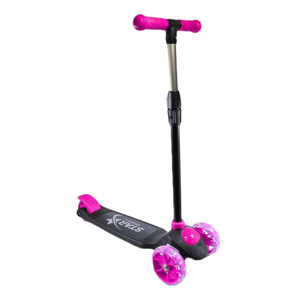 Star Wheels 3 Wheel Scooter - Fuchsia - Karout Online -Karout Online Shopping In lebanon - Karout Express Delivery 