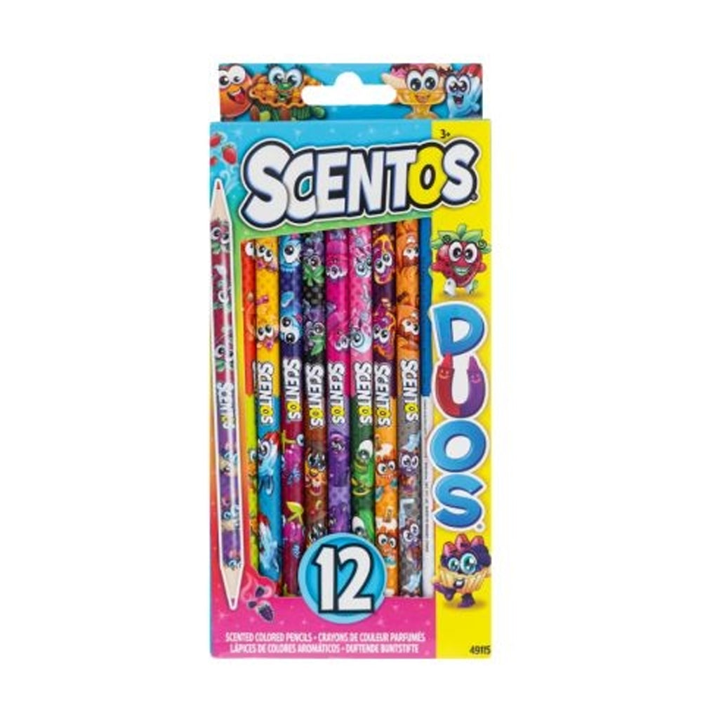 Scentos  Duos Double Ended Fineline Marker 12 Pcs