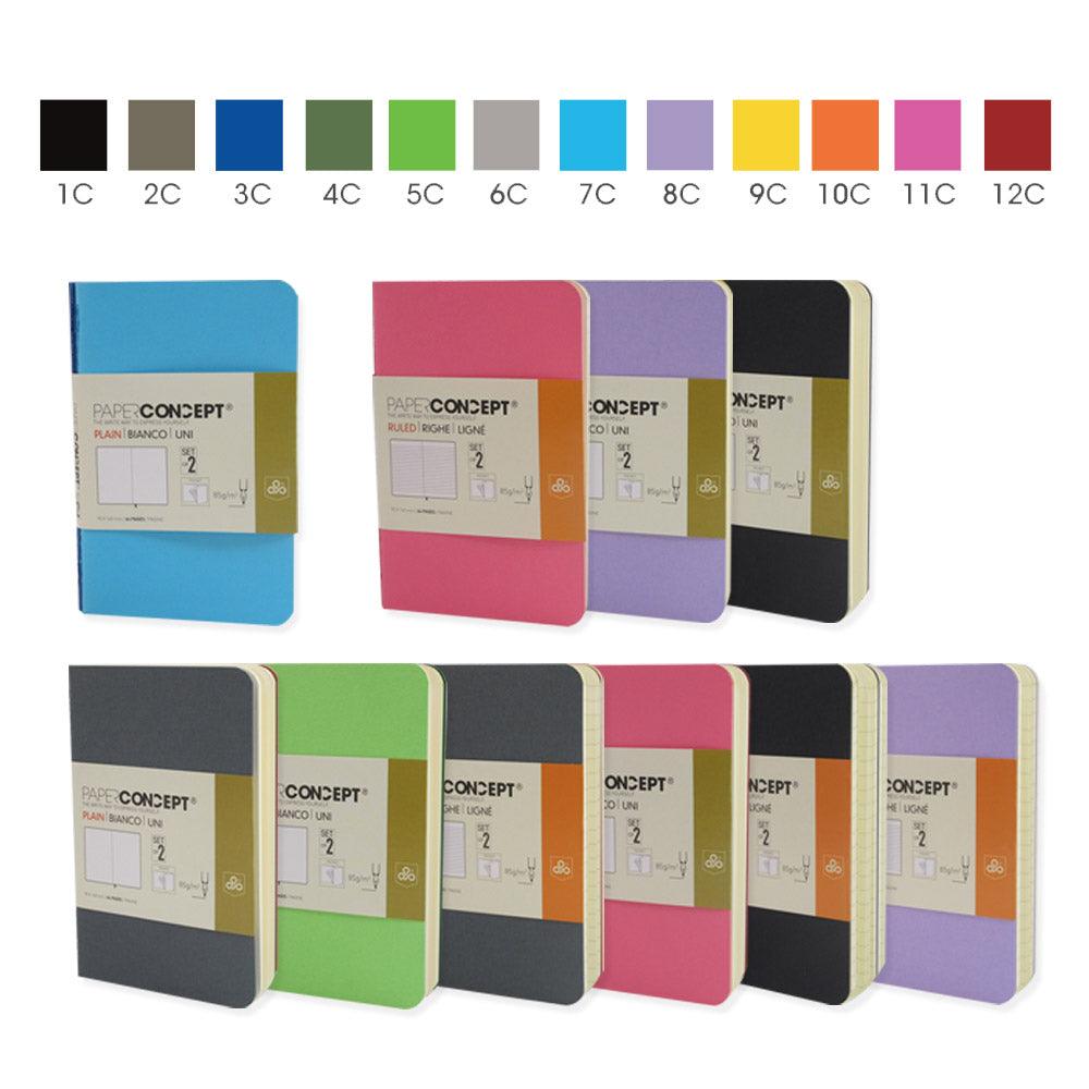 OPP Paper concept Executive Notebook Carton cover lined / 6.5 x 10.5 cm - Karout Online -Karout Online Shopping In lebanon - Karout Express Delivery 