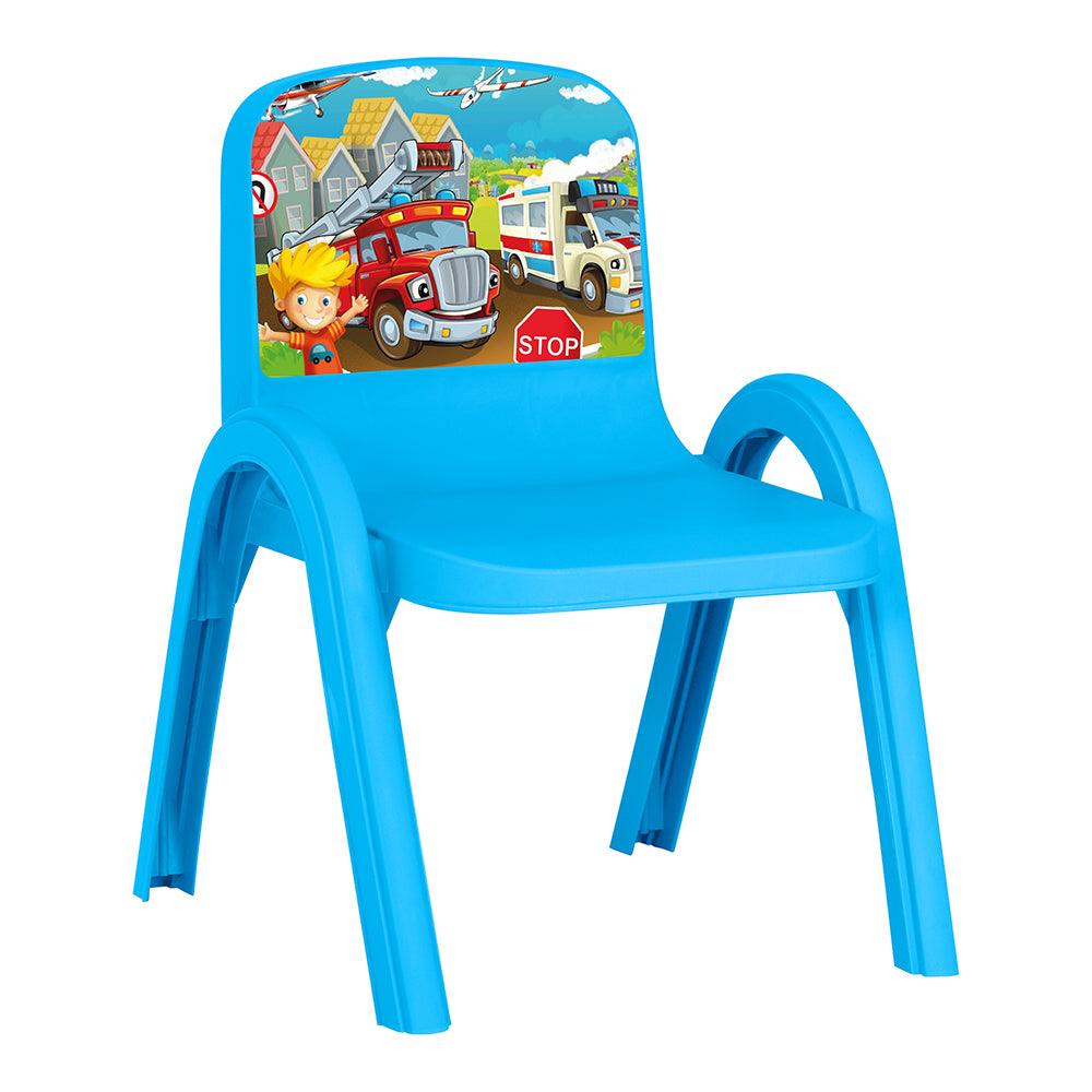 Herevin Decorated Kids Chair - Blond boy - Karout Online -Karout Online Shopping In lebanon - Karout Express Delivery 