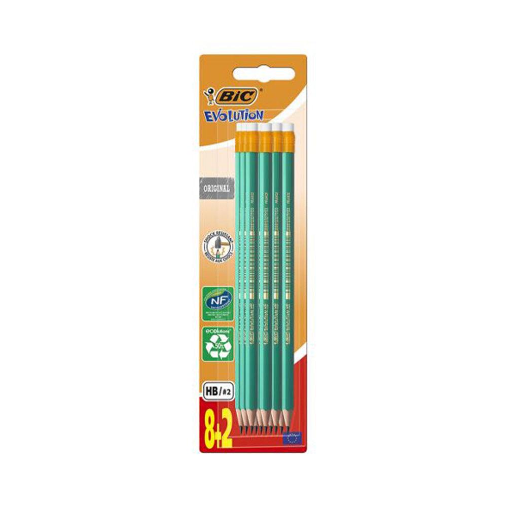 BIC Eco Evolution 655 Graphite pencil 8+2 pcs - Karout Online -Karout Online Shopping In lebanon - Karout Express Delivery 