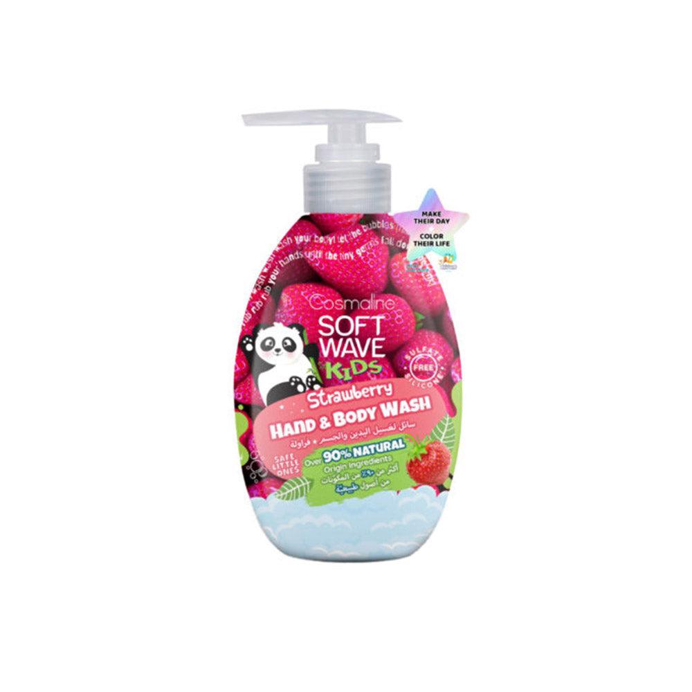 Cosmaline SOFT WAVE KIDS HAND AND BODY WASH STRAWBERRY 550ml / B0004014 - Karout Online -Karout Online Shopping In lebanon - Karout Express Delivery 