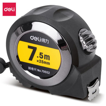 Deli E79552 Steel Measure Tape 7.5M x 25mm - Karout Online -Karout Online Shopping In lebanon - Karout Express Delivery 