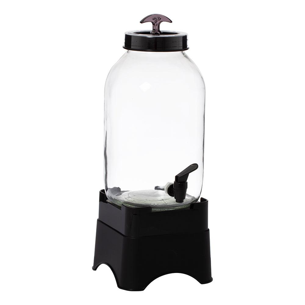 Herevin Beverage Dispenser With Stand / 5Lt Black - Karout Online -Karout Online Shopping In lebanon - Karout Express Delivery 