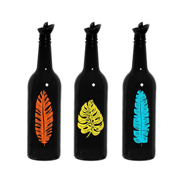 Herevin New Oil Bottle  3 Colors Leaf - Karout Online -Karout Online Shopping In lebanon - Karout Express Delivery 