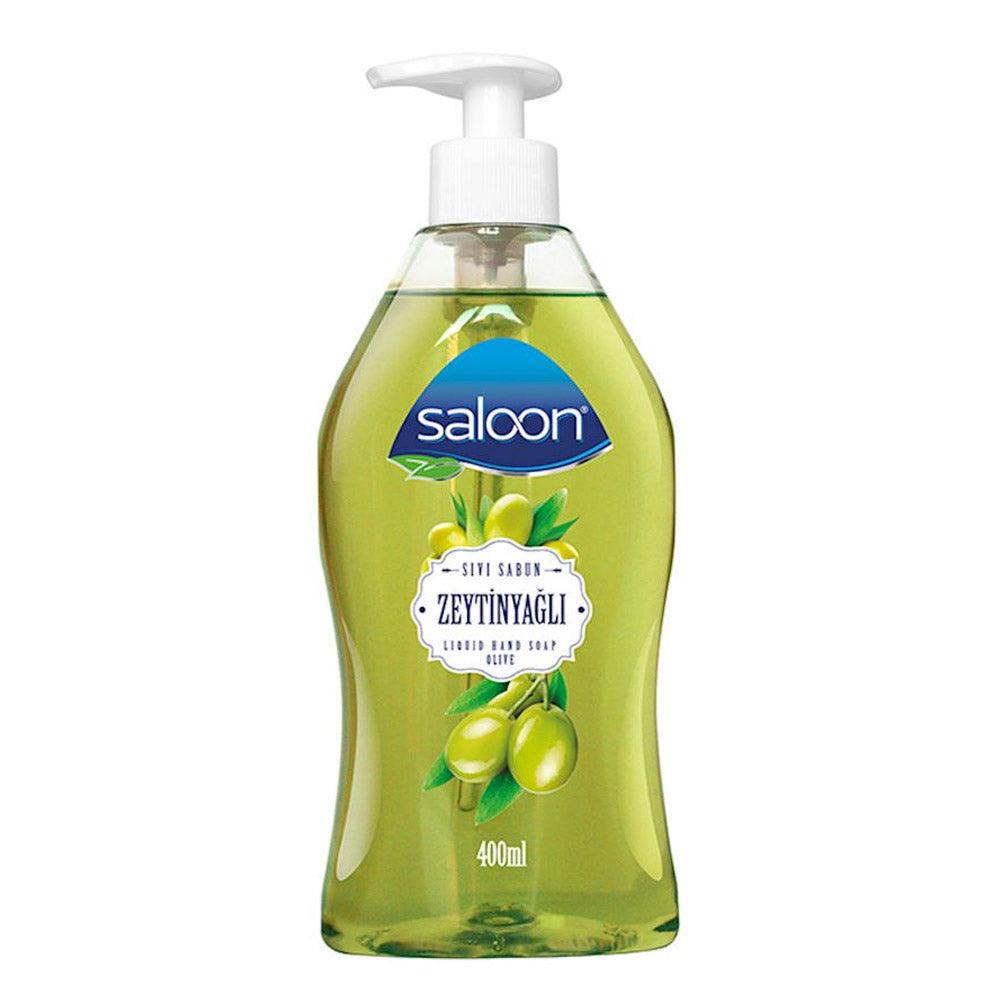 SALOON Liquid Hand Soap 400ML - Olive - Karout Online -Karout Online Shopping In lebanon - Karout Express Delivery 