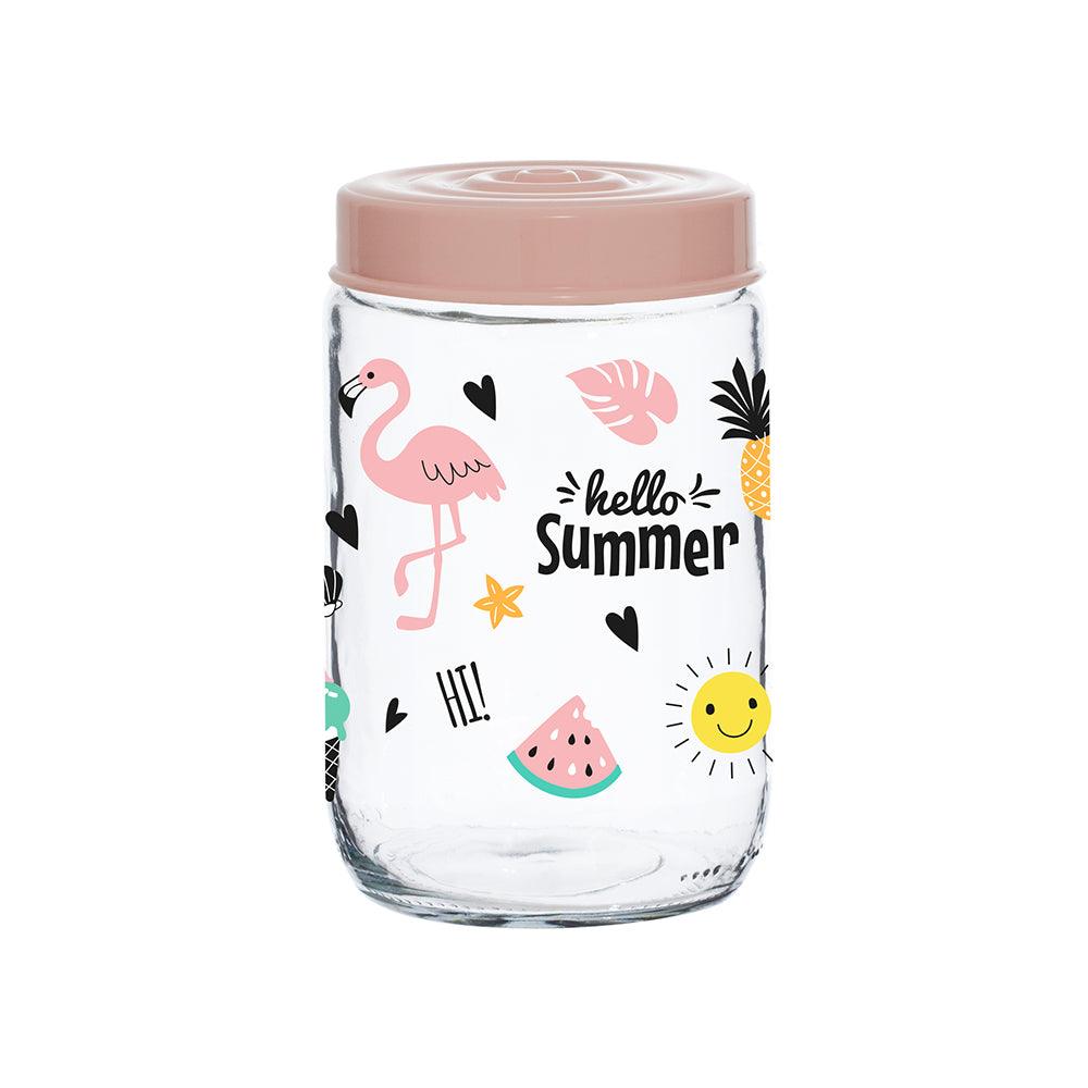 Herevin Decorated Jar - Hello Summer / 660ml - Karout Online -Karout Online Shopping In lebanon - Karout Express Delivery 