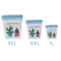 Kitchen Plastic Vintage Storage Set ( 3 Pcs) - Karout Online -Karout Online Shopping In lebanon - Karout Express Delivery 